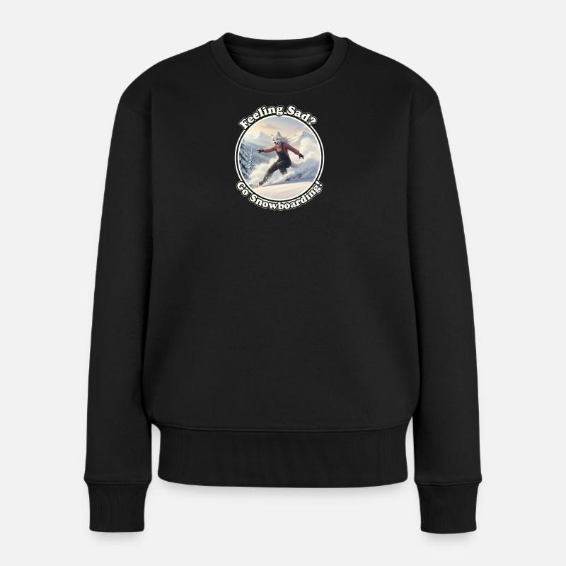 Fursona Freeride - Frauen Premium Bio Pullover - Schwarz
