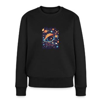 Eye Galaxy Outer Space Planets Stars Interstellar - Women's Premium Organic Jumper - black - Front - Julia (174cm)