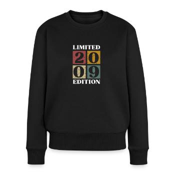 Vintage Cadeau 2009 Anniversaire Édition limitée - Pull Premium bio Femme - noir - Devant - Julia (174cm)