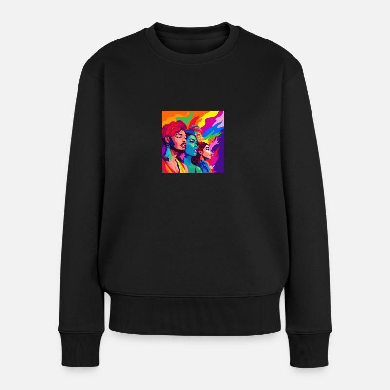 Queer People - Frauen Premium Bio Pullover - Schwarz