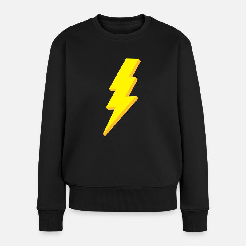 blitz3 - Frauen Premium Bio Pullover - Schwarz