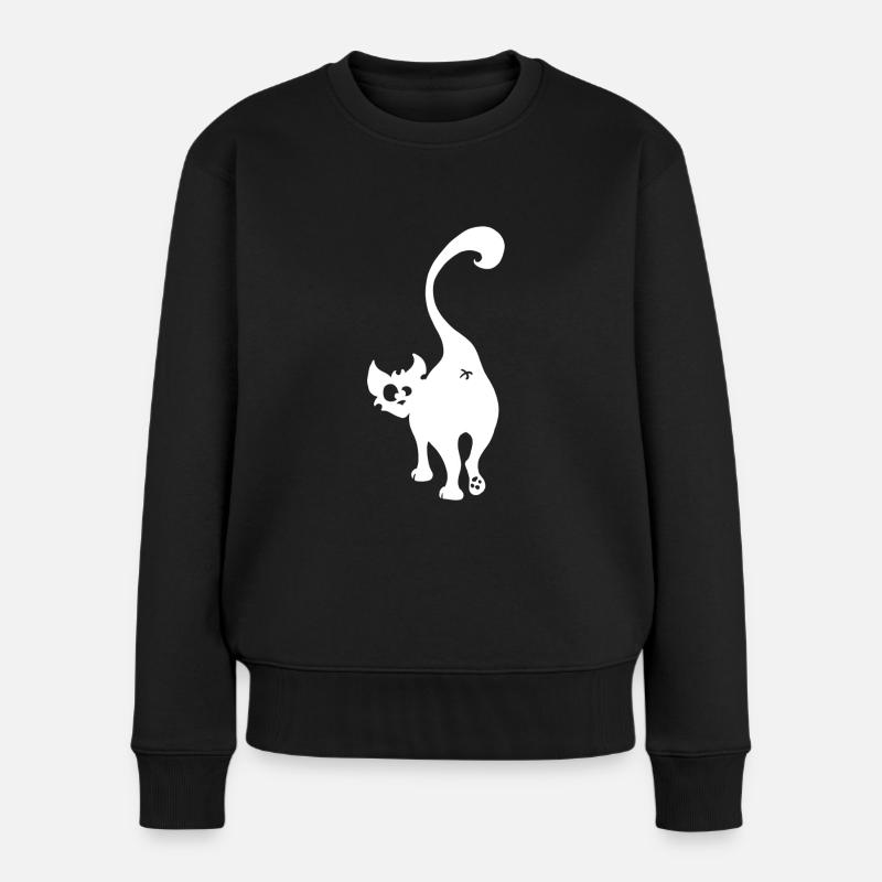 Fesses de Chat - Pull Premium bio Femme - noir