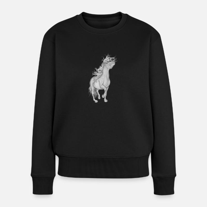 Secouer la tête - Pull Premium bio Femme - noir