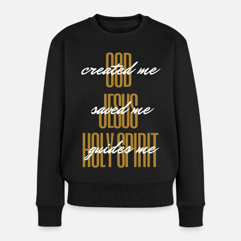 HOLY Trinity 2 - Women's Premium Organic Jumper - black