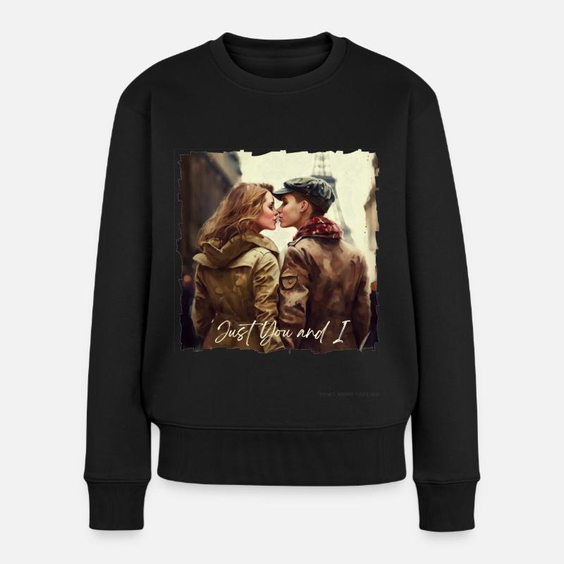 Just You and I - wlw - saphic - Pull Premium bio Femme - noir