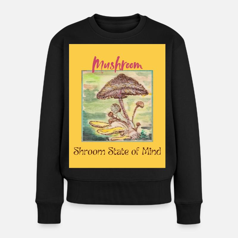 Shroom State of Mind - Frauen Premium Bio Pullover - Schwarz