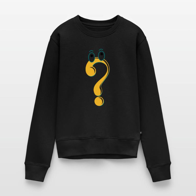 Fragezeichen Figur Symbol Idee Geschenk Comic Frauen Premium Bio Pullover
