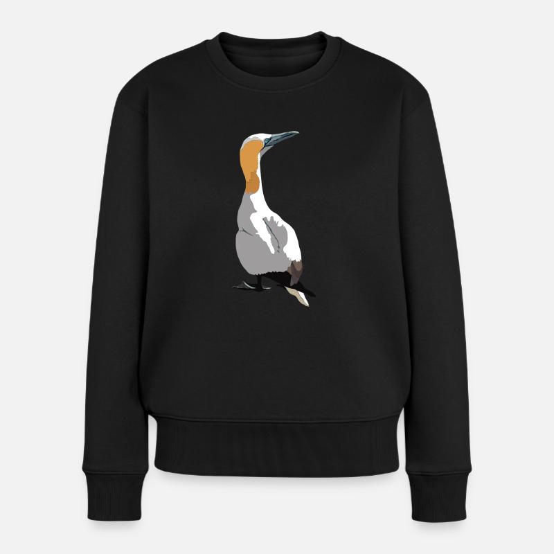 Basstölpel - Frauen Premium Bio Pullover - Schwarz