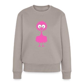 autruche - Pull Premium bio Femme - taupe - Devant - Julia (174cm)
