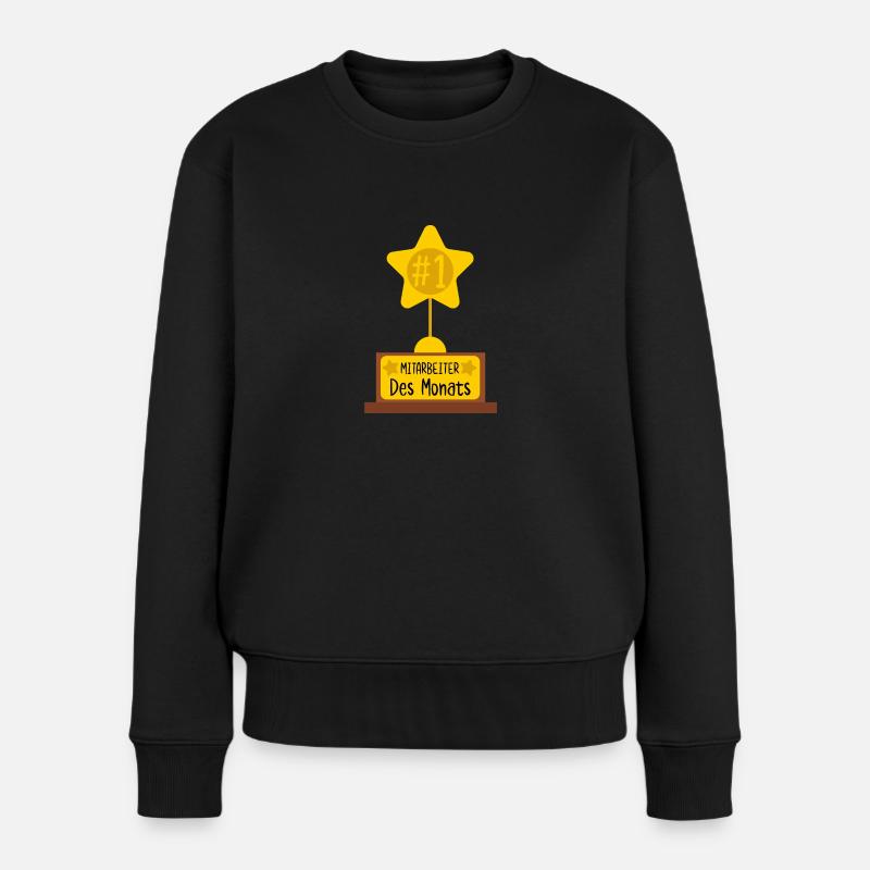 Mitarbeiter des Monats - Frauen Premium Bio Pullover - Schwarz
