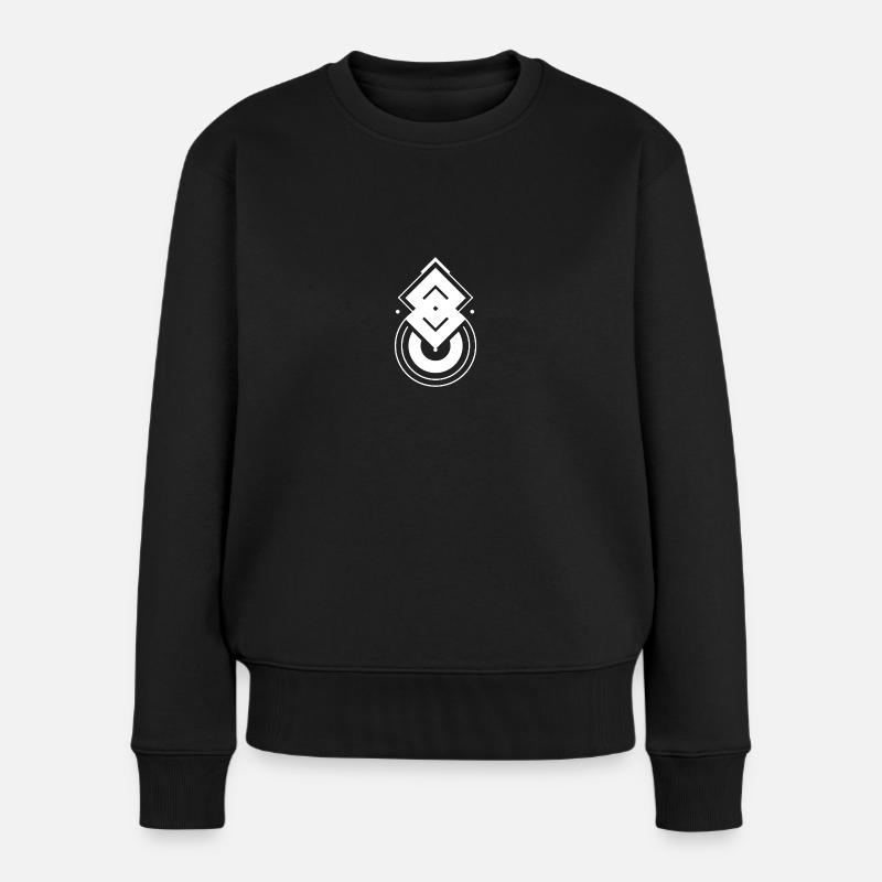 symbole abstrait - Pull Premium bio Femme - noir
