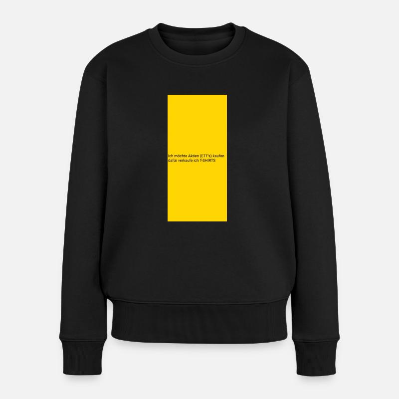 sketch1660134951113 - Frauen Premium Bio Pullover - Schwarz