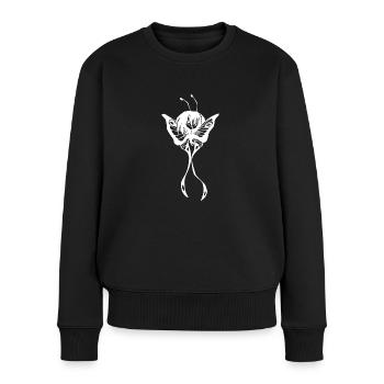 Fille du papillon de nuit mystique - Pull Premium bio Femme - noir - Devant - Julia (174cm)