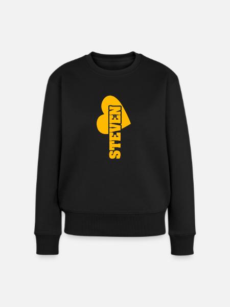Gold Steven - Frauen Premium Bio Pullover - Schwarz