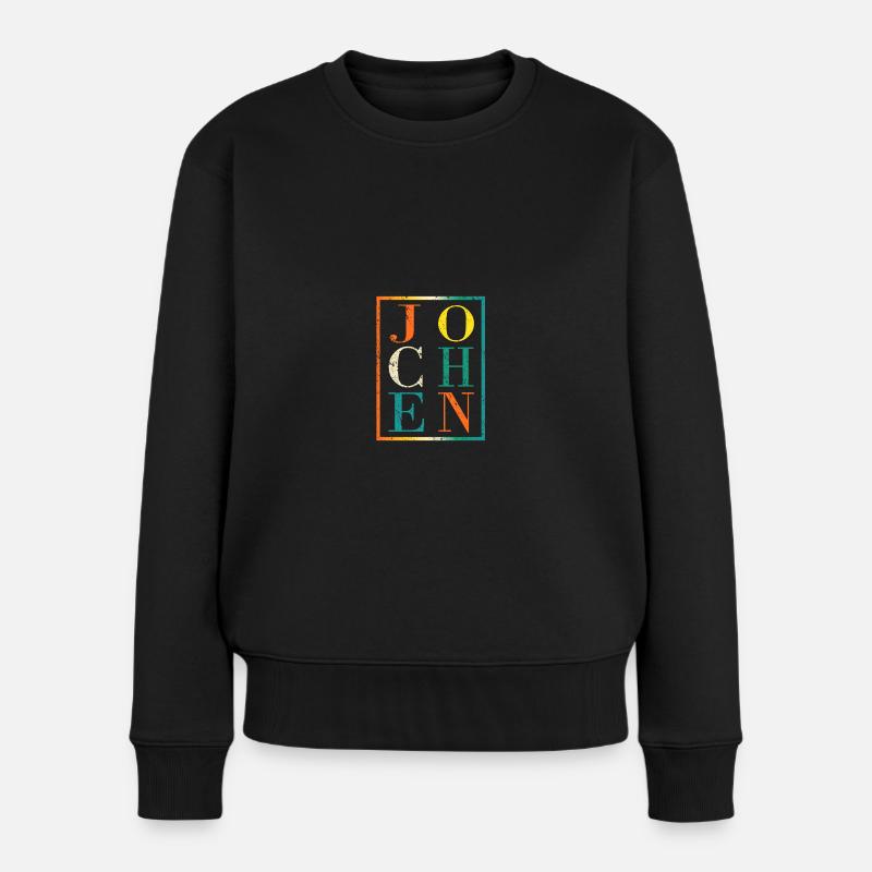 Jochen - Frauen Premium Bio Pullover - Schwarz