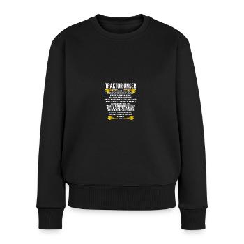 Traktor Bauer Evolution Landwirt Gülle Mann Jungs - Frauen Premium Bio Pullover - Schwarz - Vorne - Julia (174cm)