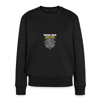 Traktor Bauer Evolution Landwirt Gülle Mann Jungs - Frauen Premium Bio Pullover - Schwarz - Vorne - Julia (174cm)