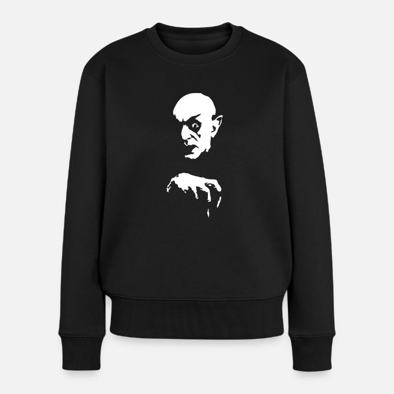 König der Vampire - Frauen Premium Bio Pullover - Schwarz