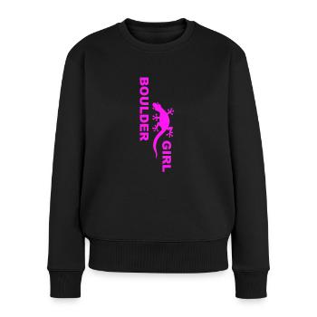 Boulder Girl Bouldergirl - Women's Premium Organic Jumper - black - Front - Julia (174cm)