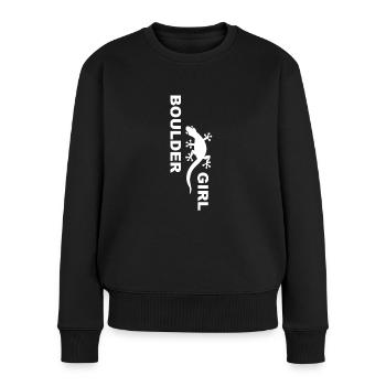 boulder girl bouldergirl - Women's Premium Organic Jumper - black - Front - Julia (174cm)