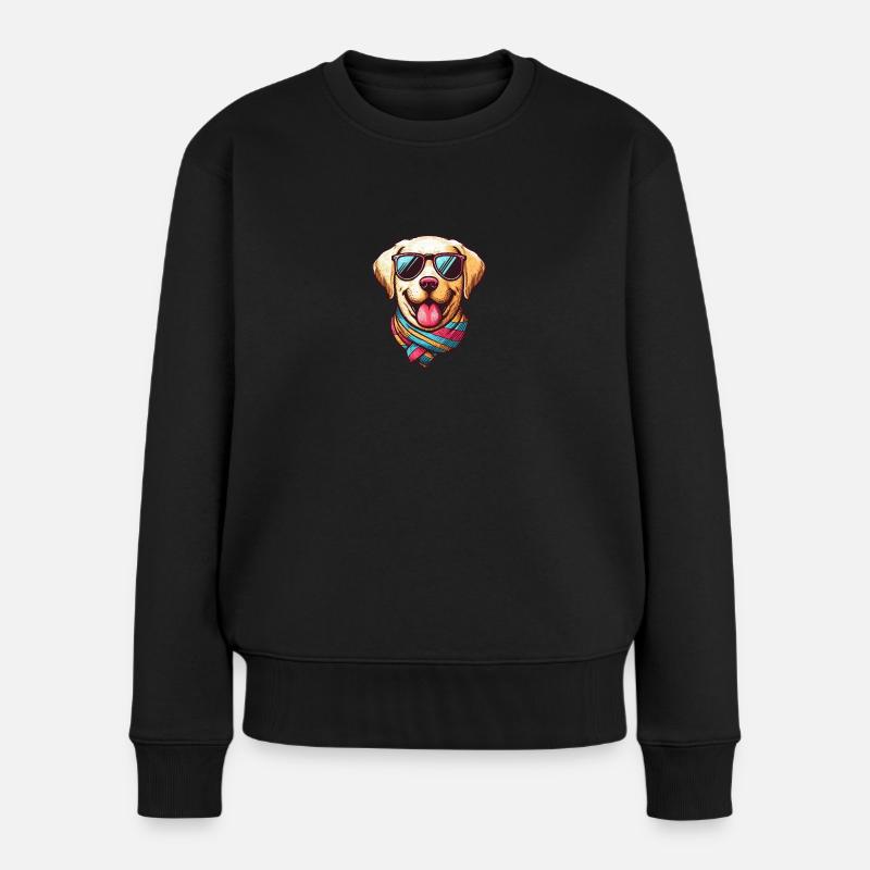 Cool Labrador - Pull Premium bio Femme - noir