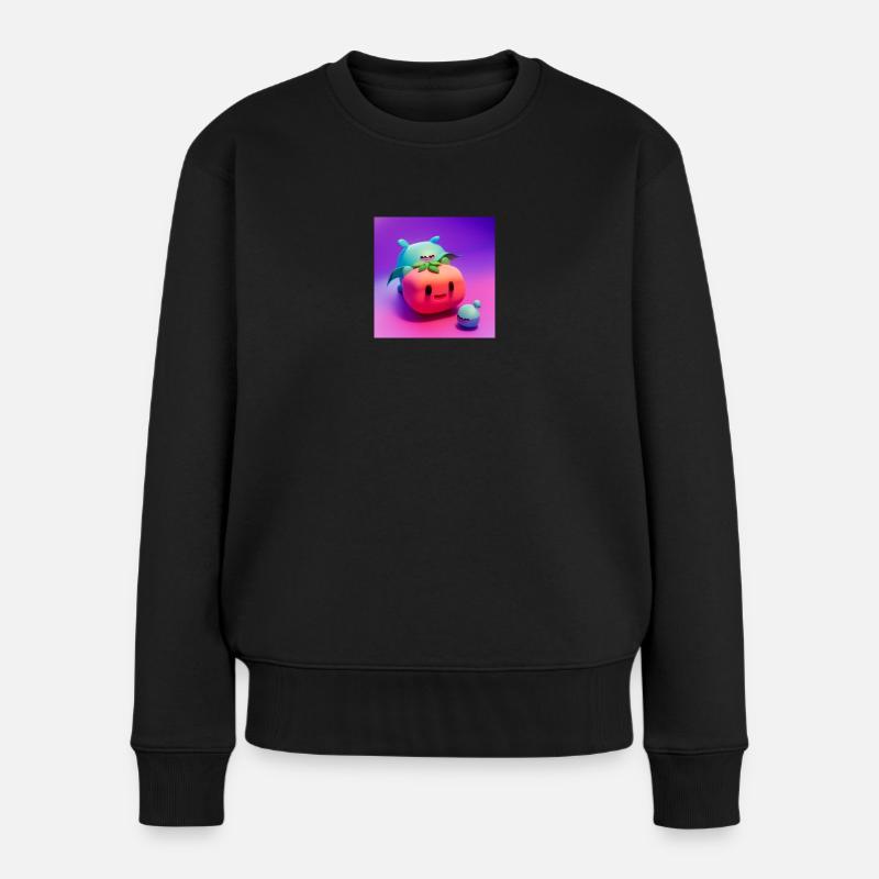 Watermelon - Frauen Premium Bio Pullover - Schwarz