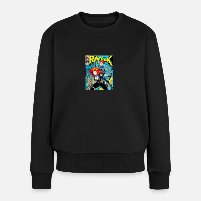 Punkrock - Frauen Premium Bio Pullover - Schwarz