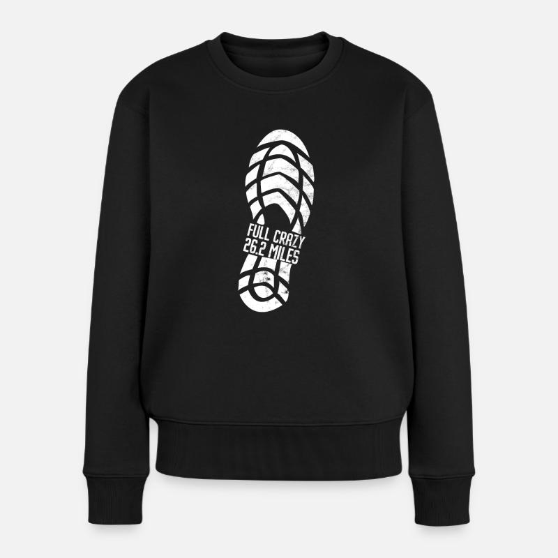 26.2 Meilen Marathon - Marathonläufer - Frauen Premium Bio Pullover - Schwarz