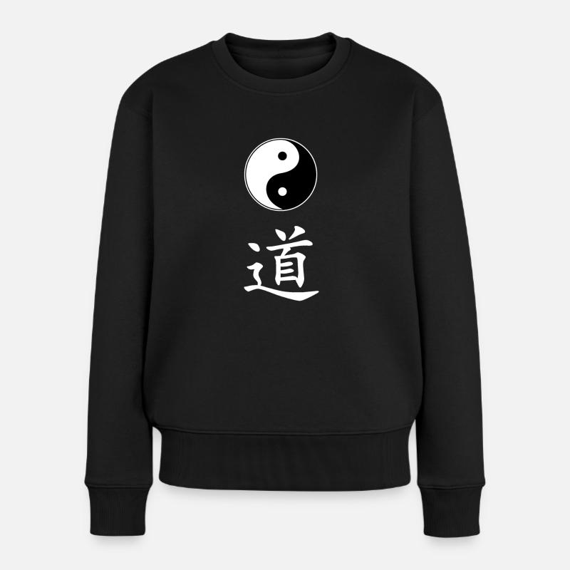 yin yang dao - Pull Premium bio Femme - noir