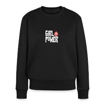 Féminisme Droits des femmes - Pull Premium bio Femme - noir - Devant - Julia (174cm)