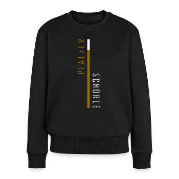 Pfälzer Schorle - Frauen Premium Bio Pullover - Schwarz - Vorne - Julia (174cm)