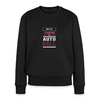 Beste Autoball Trainerin Autoballtrainerin Spiel - Frauen Premium Bio Pullover - Schwarz - Vorne - Julia (174cm)