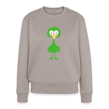 autruche - Pull Premium bio Femme - taupe - Devant - Julia (174cm)