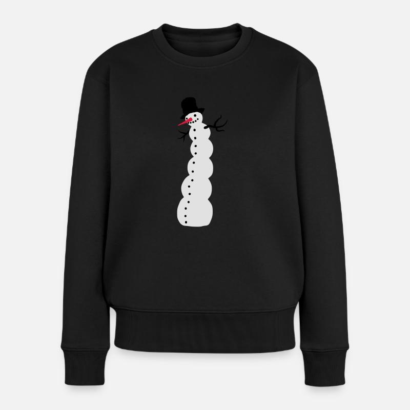 snowman - Pull Premium bio Femme - noir