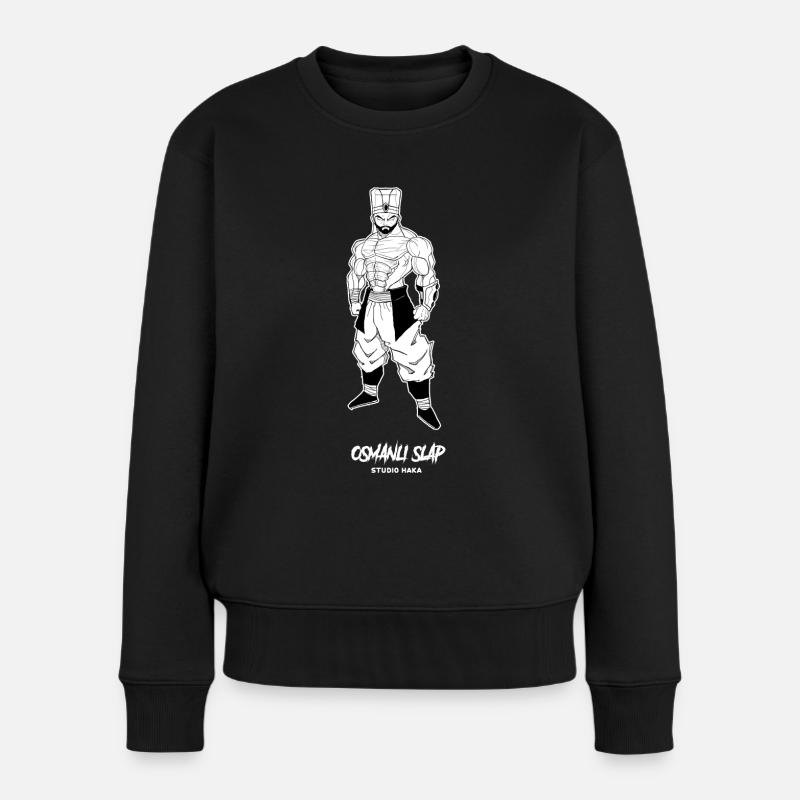 OSMANLI SLAP YENICERI-STUDIO HAKA - Frauen Premium Bio Pullover - Schwarz