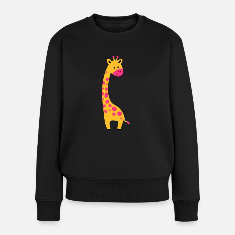cute giraffe - Pull Premium bio Femme - noir