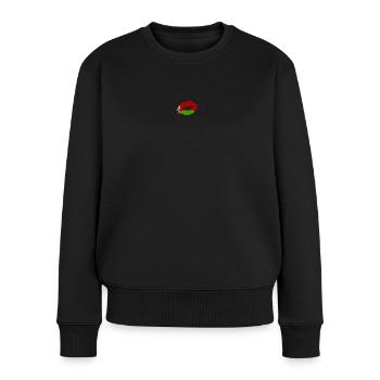 Weißrussland Flagge Land Ureinwohner Abstammung Stolz Frauen - Frauen Premium Bio Pullover - Schwarz - Vorne - Julia (174cm)
