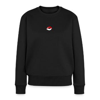 Drapeau de Singapour Pays Native Ancestry Pride - Pull Premium bio Femme - noir - Devant - Julia (174cm)