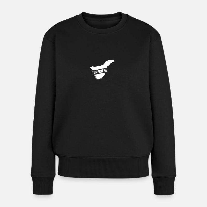 Teneriffa - Frauen Premium Bio Pullover - Schwarz