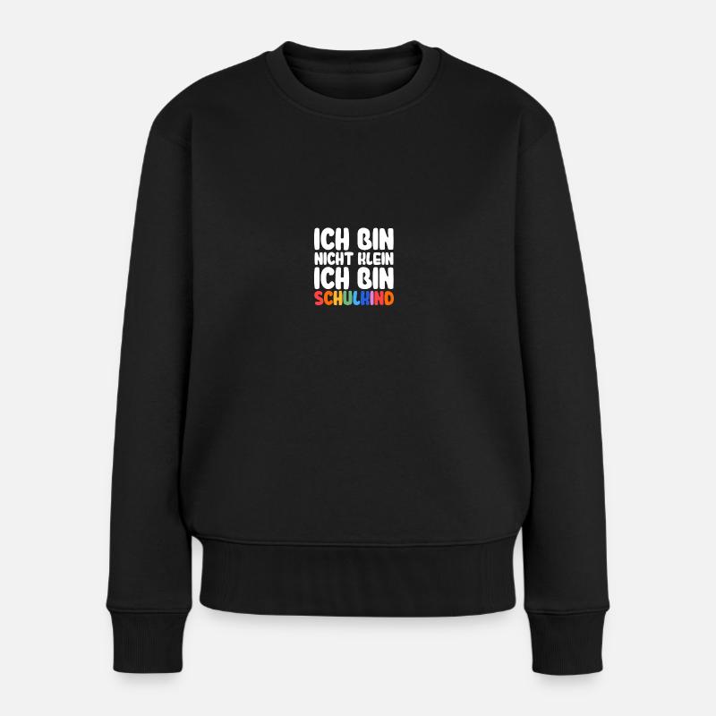 Kita Abgänger Einschulung Schulkind - Frauen Premium Bio Pullover - Schwarz