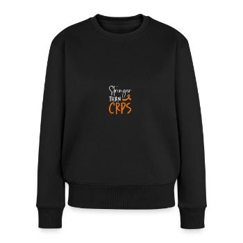 RSD CRPS-Bewusstsein - Frauen Premium Bio Pullover - Schwarz - Vorne - Julia (174cm)