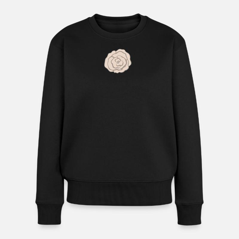 Fleur - Pull Premium bio Femme - noir