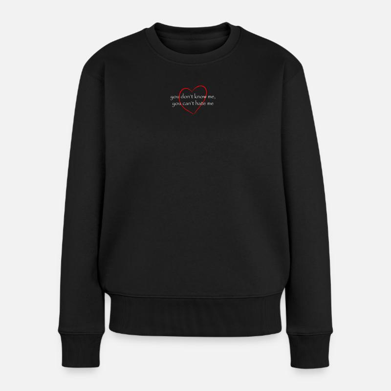 tu ne me connais pas - Pull Premium bio Femme - noir