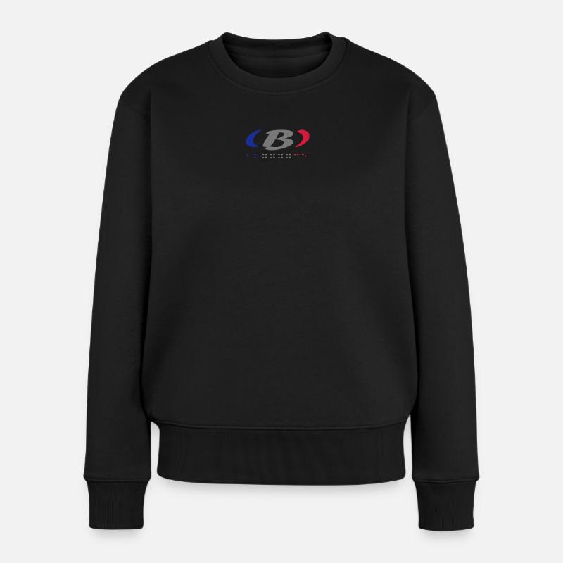Design Graphique Abstrait Coloré - Pull Premium bio Femme - noir