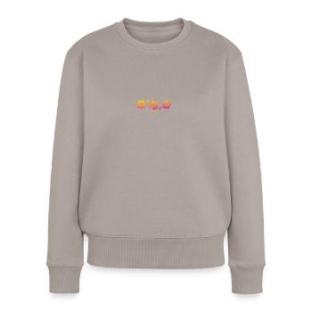 Mallorca Mallorca Spanien España Hibiskus Souvenir - Frauen Premium Bio Pullover - Taupe - Vorne - Julia (174cm)