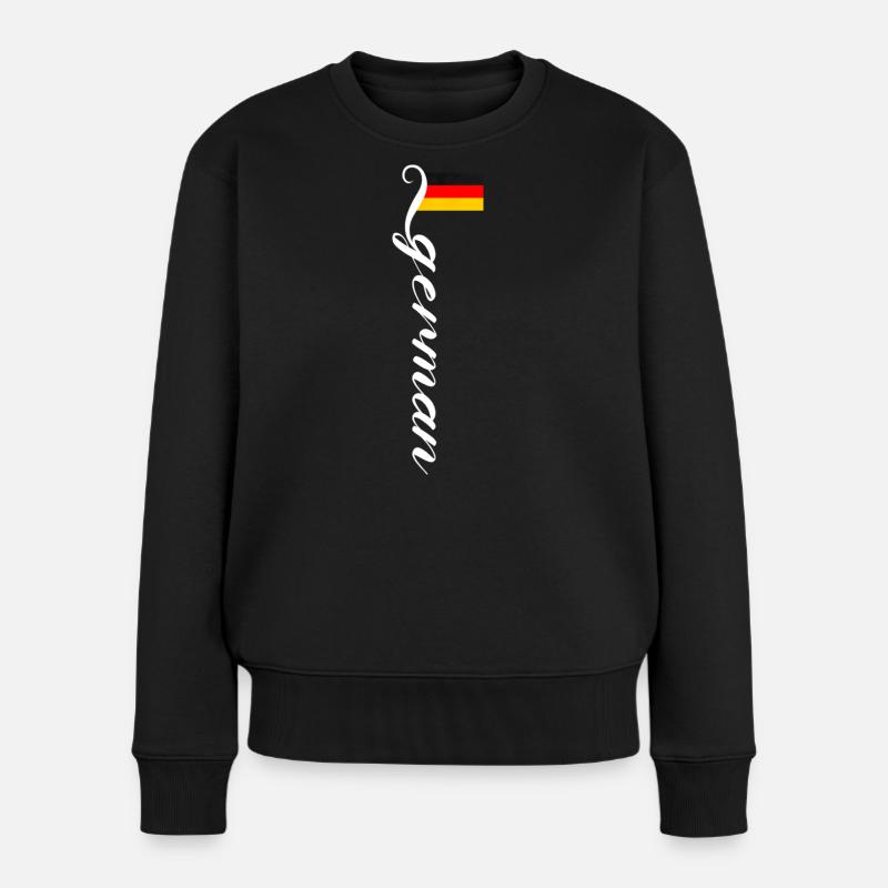 Deutschland - Frauen Premium Bio Pullover - Schwarz