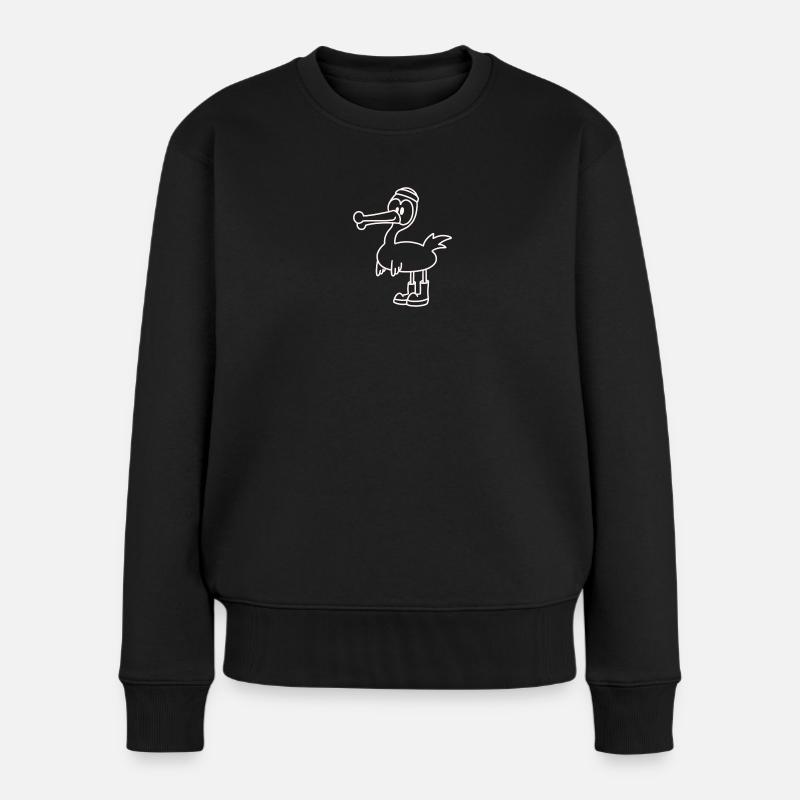 Anti-Zoo Two White - Frauen Premium Bio Pullover - Schwarz
