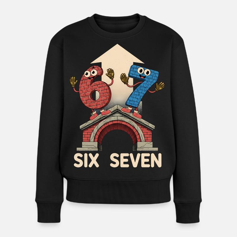 67 Six Seven 6-7 – Aura Points Kids Gaming - Frauen Premium Bio Pullover - Schwarz