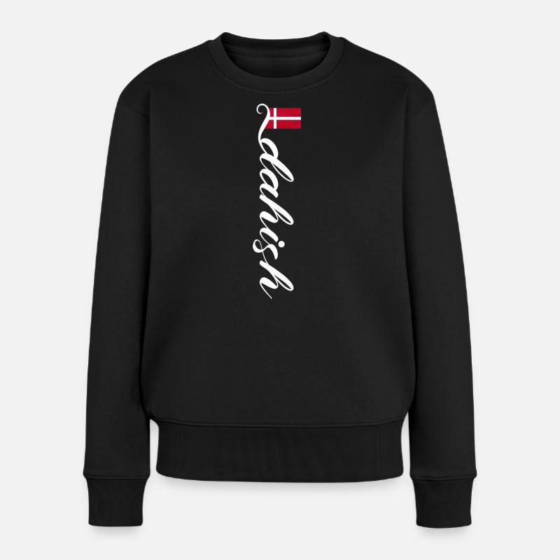 Dänemark - Frauen Premium Bio Pullover - Schwarz