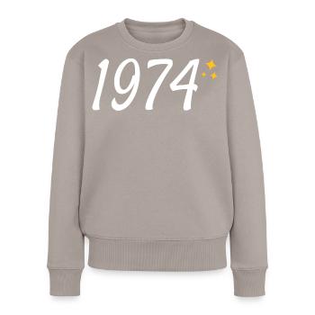 1974 - Women's Premium Organic Jumper - taupe - Front - Julia (174cm)